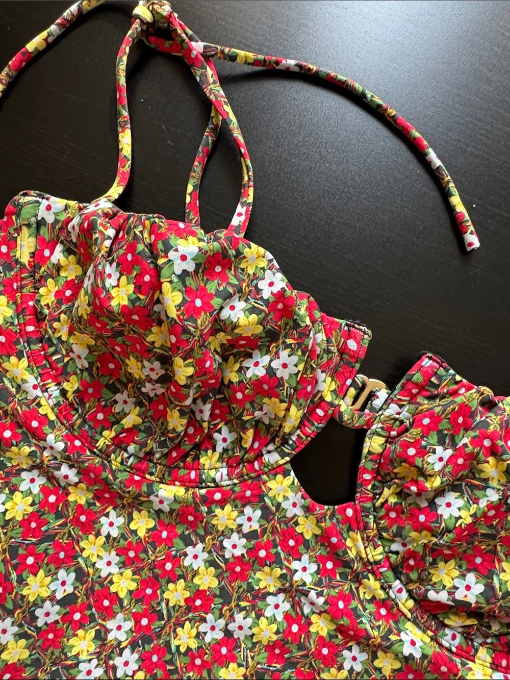 Free People Montce x Jasmine Tookes Sienna Floral Petal Swimsuit Size M - NEW